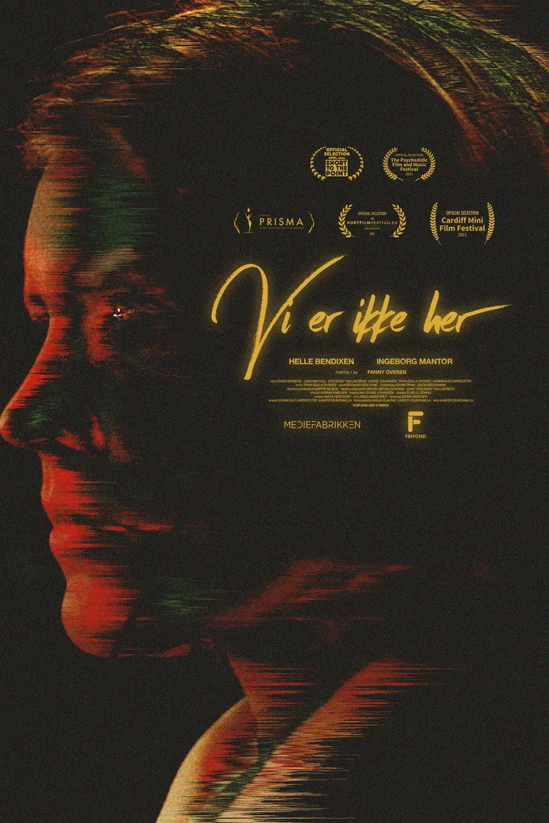 Vi er ikke her poster background