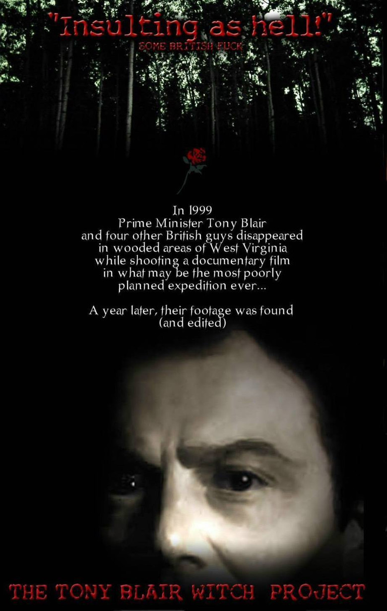 The Tony Blair Witch Project poster background
