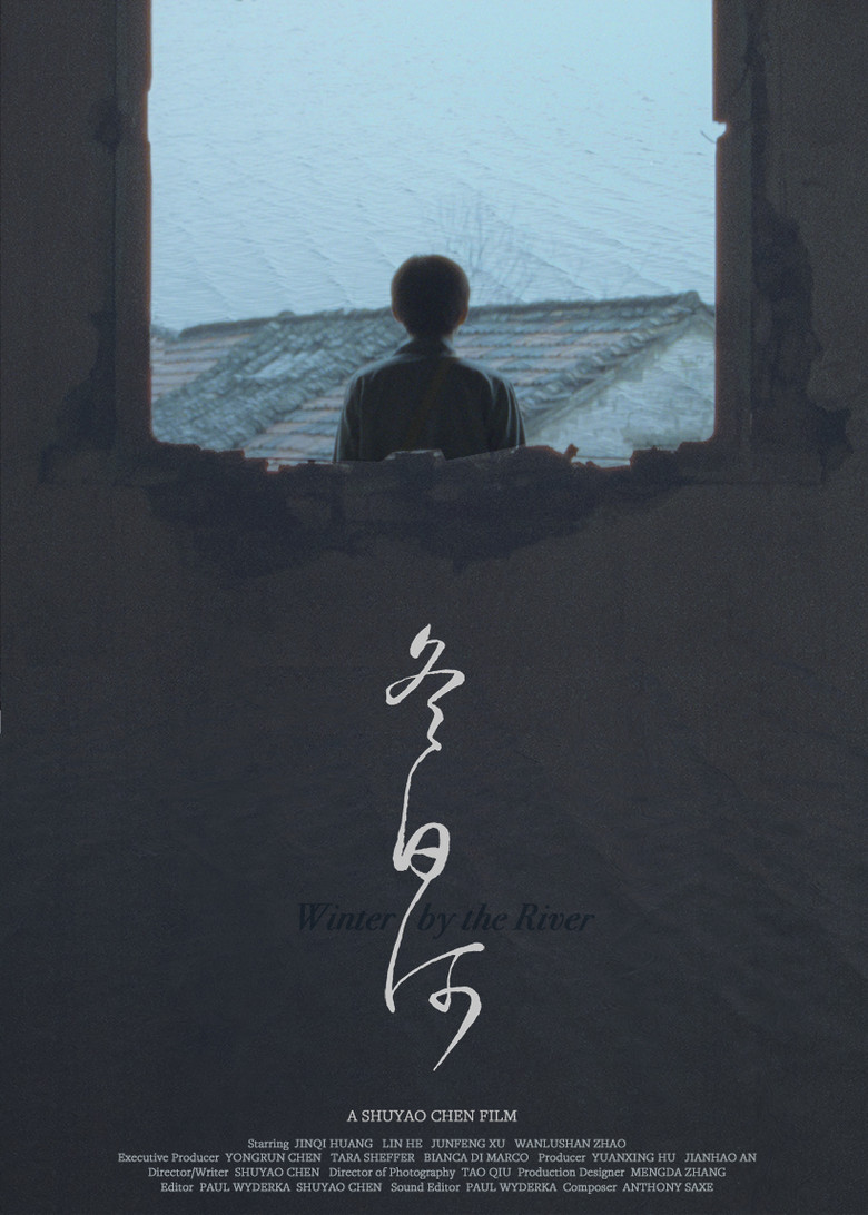 Winter by the River poster background