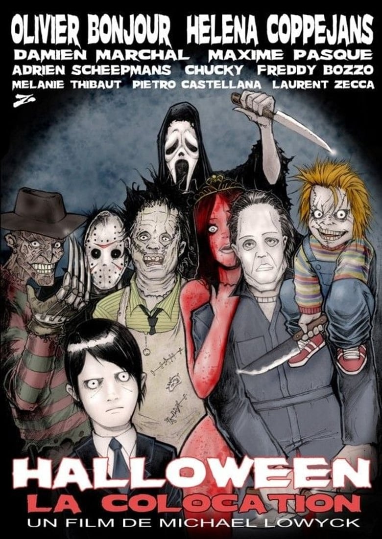 Halloween La Colocation poster background