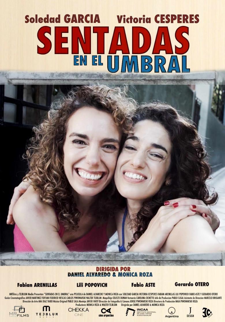 Sentadas en el umbral poster background