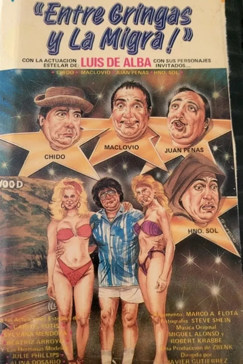 Entre gringas y la migra poster background