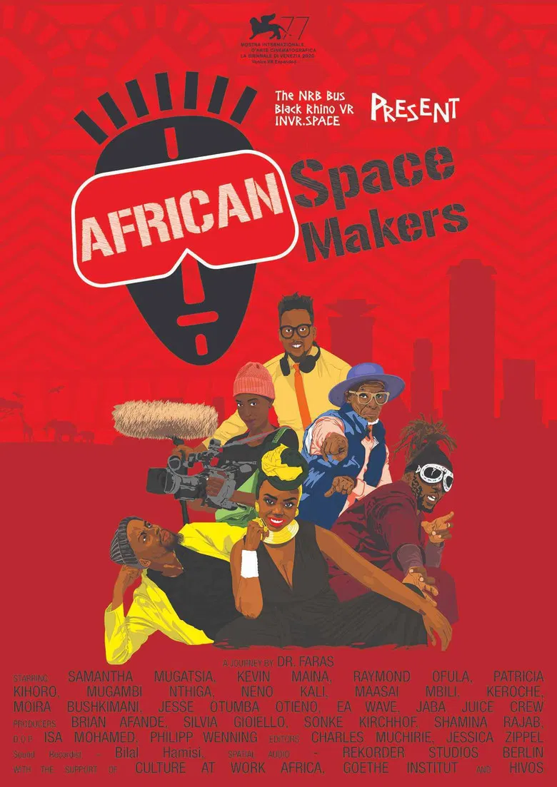 African Space Makers poster background