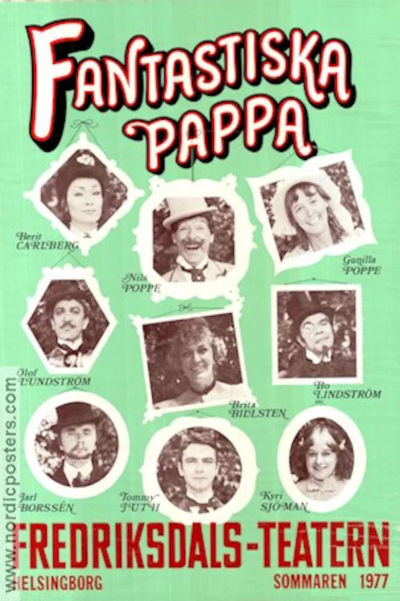 Fantastiska pappa poster background
