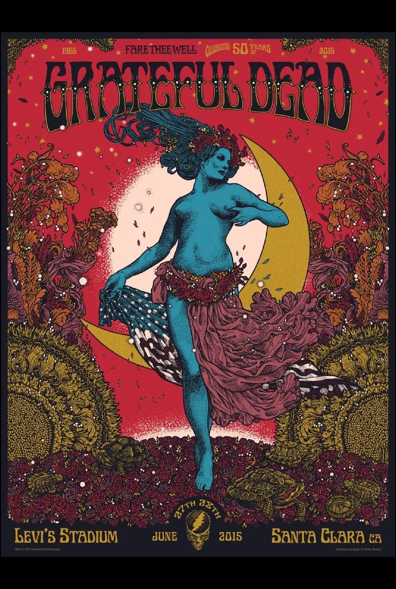Grateful Dead: Fare Thee Well - 50 Years of Grateful Dead (Santa Clara) poster background