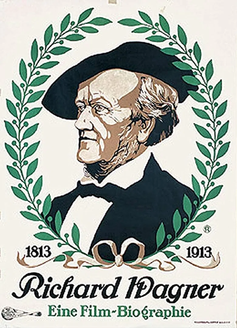 The Life and Works of Richard Wagner poster background