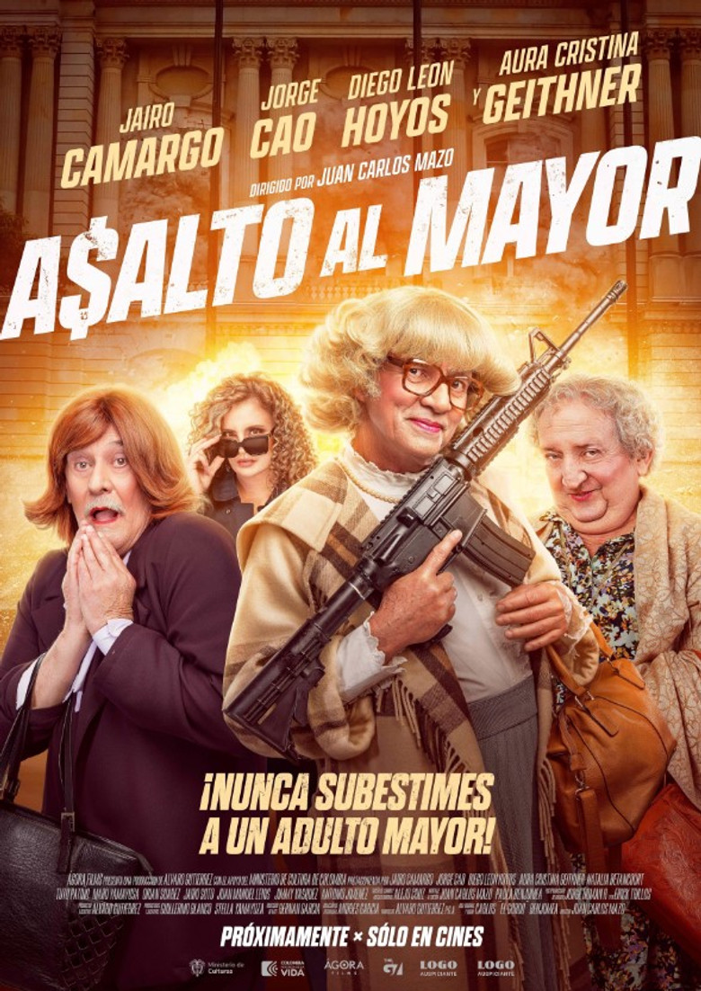Asalto al mayor poster background