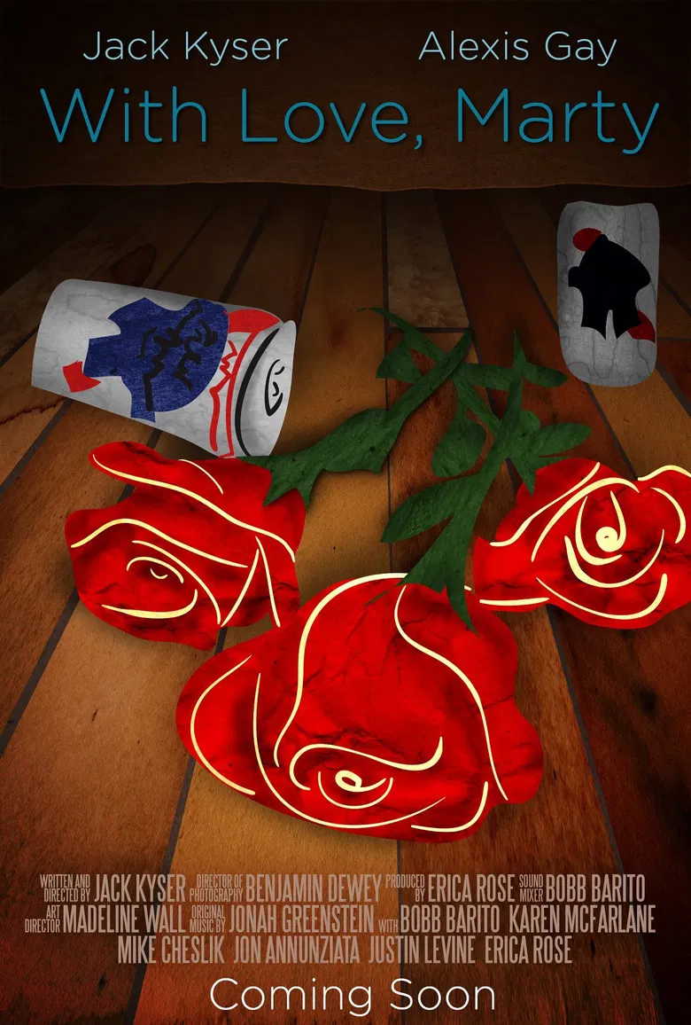 With Love, Marty poster background