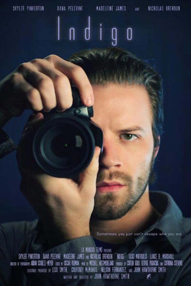 Indigo poster background