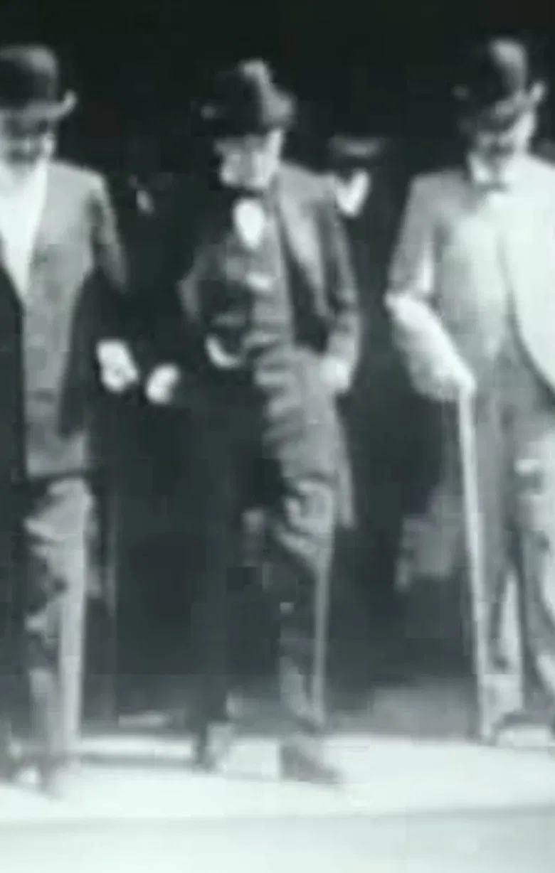 Bartolomé Mitre visita el Museo de Historia poster background