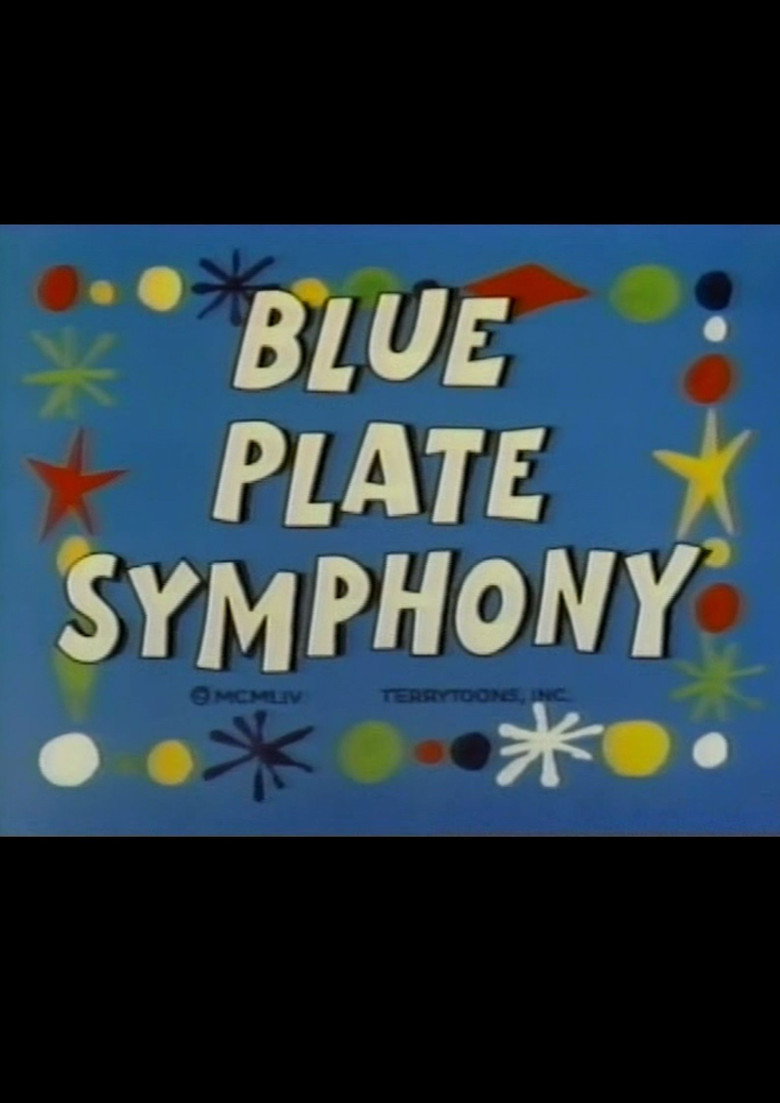 Blue Plate Symphony poster background