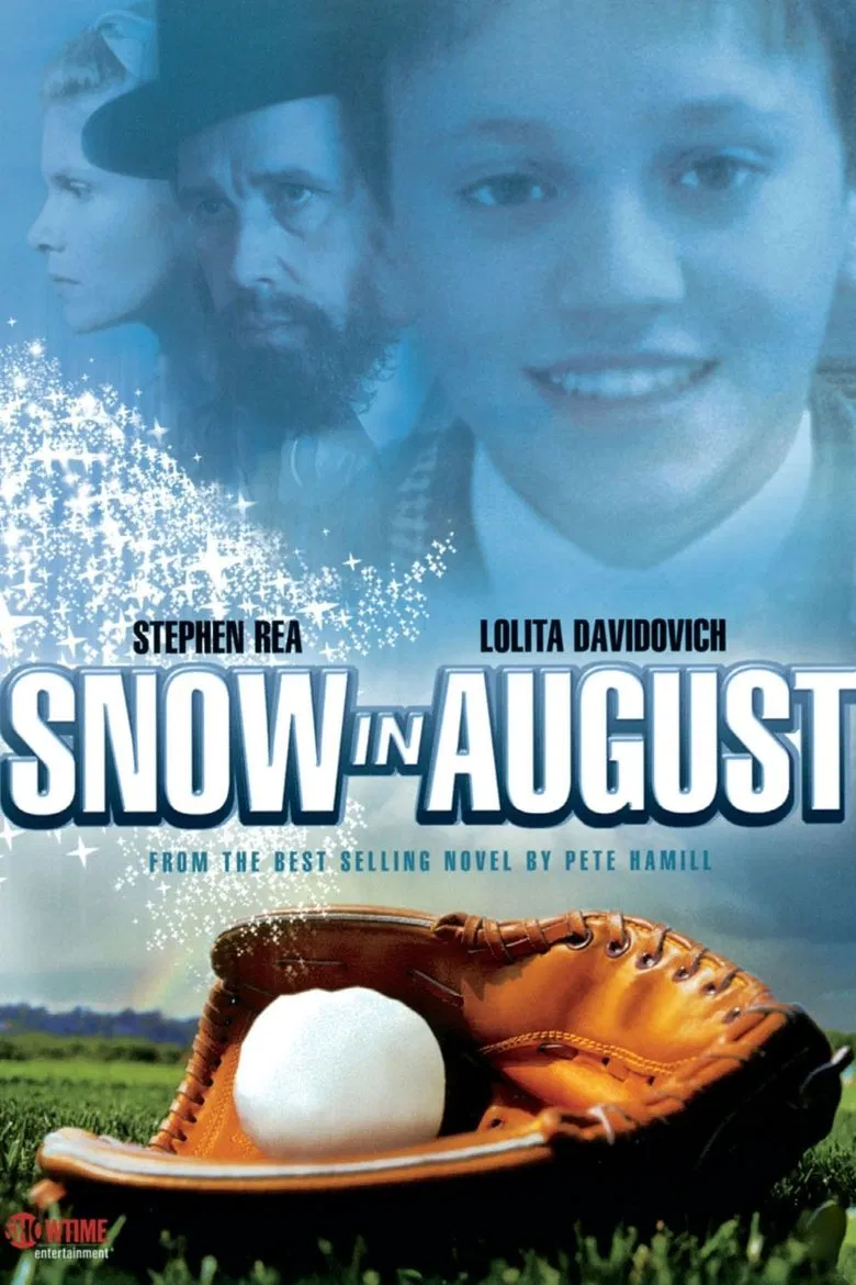 Snow in August poster background