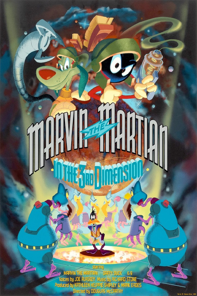 Marvin the Martian in the Third Dimension poster background