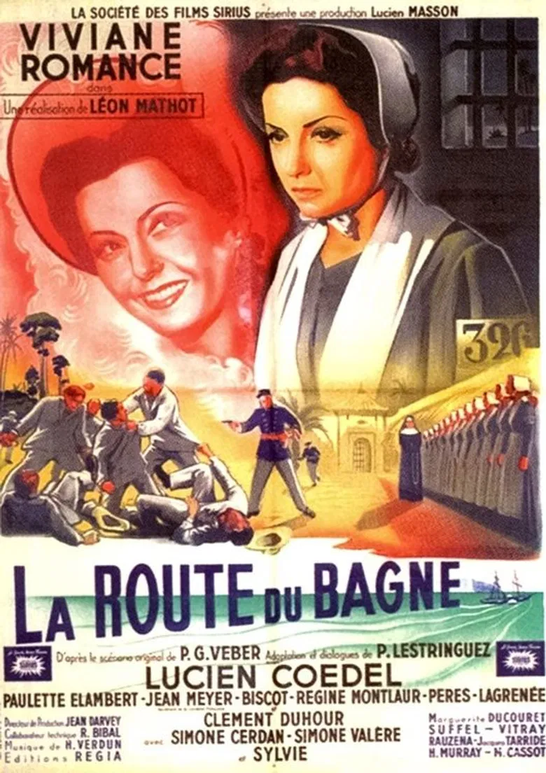 La Route du bagne poster background