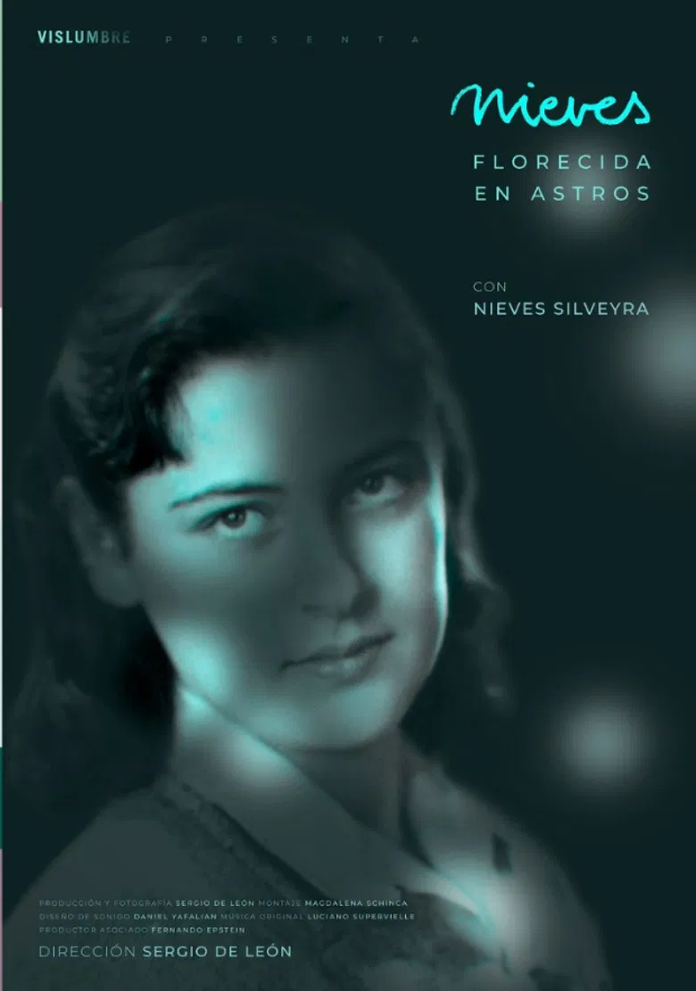 Nieves florecida en astros poster background