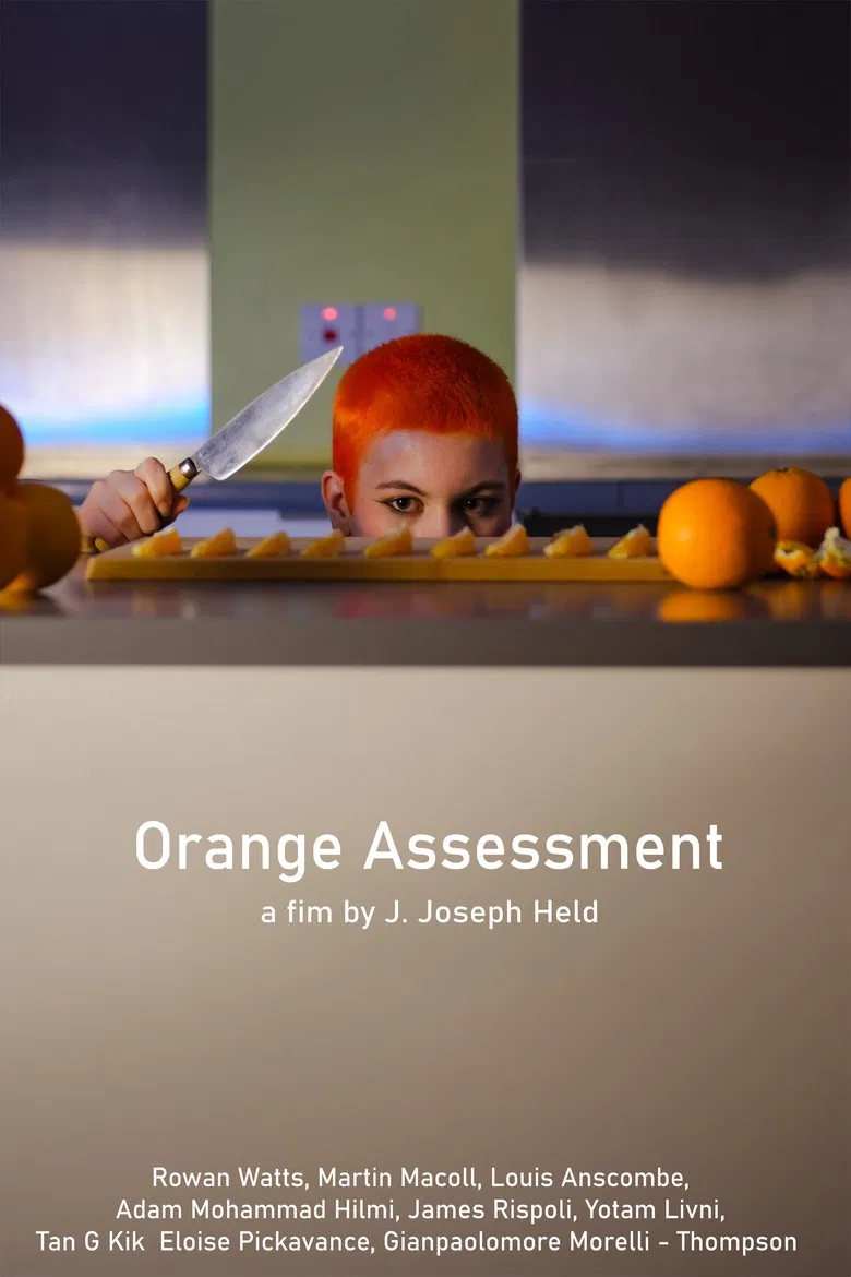 Orange  Assessment poster background