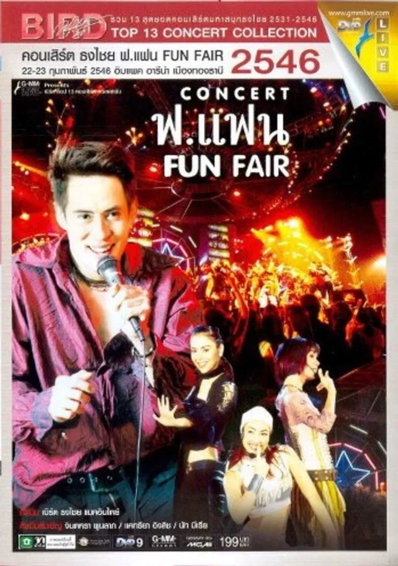 Bird Thongchai Concert #12/2003 For Fan FUN FAIR poster background