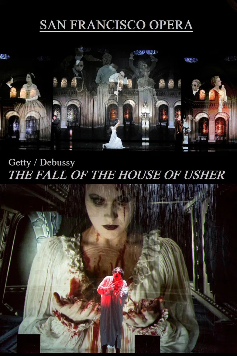 The Fall of the House of Usher: Usher House / La Chute De La Maison Usher - San Francisco Opera poster background