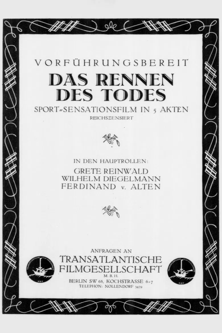 Das Rennen des Todes poster background