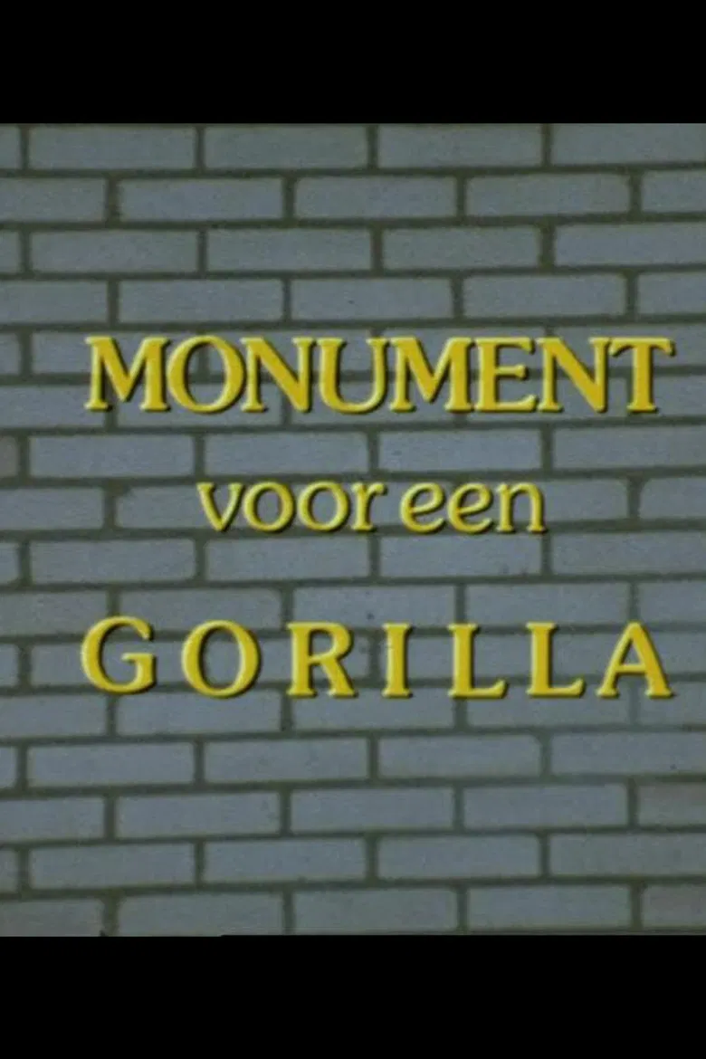 Monument for a Gorilla poster background