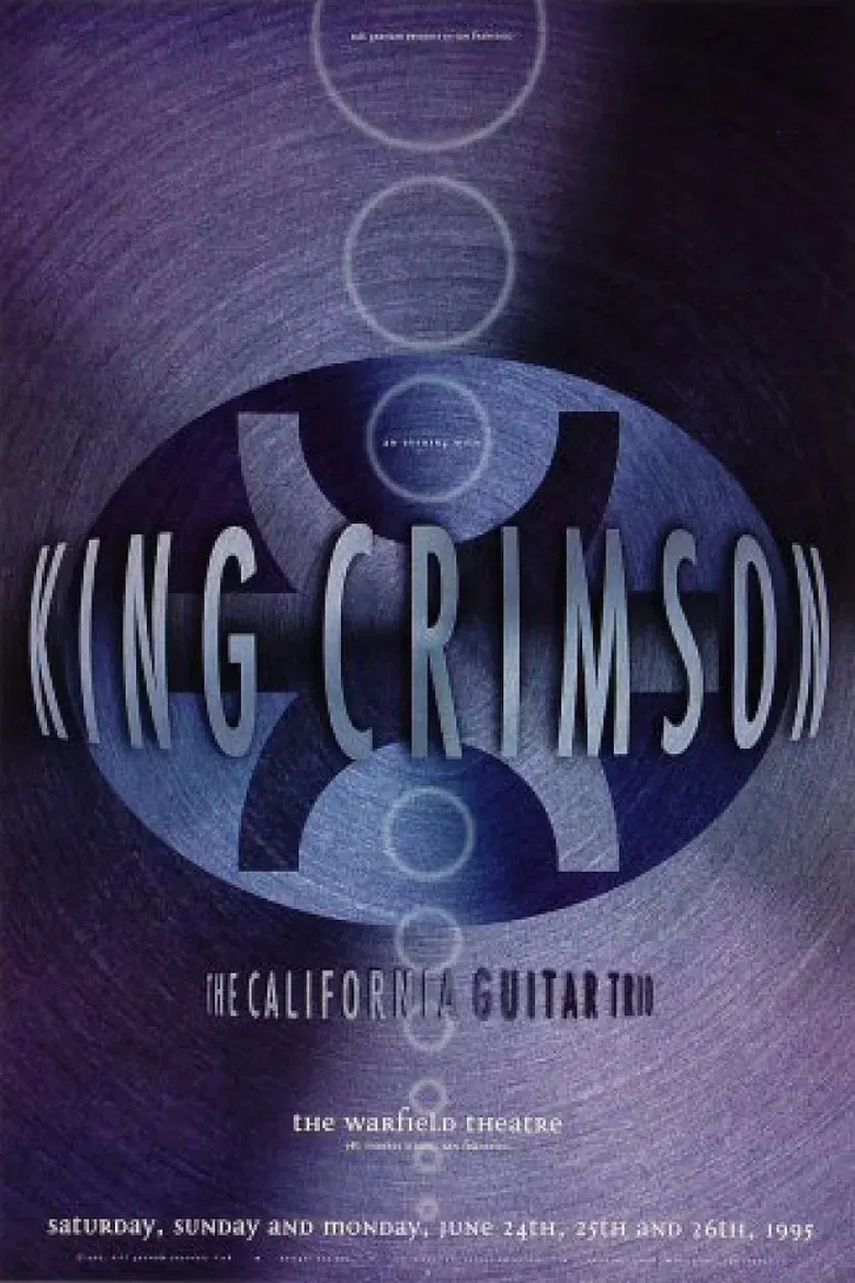 King Crimson - Live at the Warfield Theatre 1995 poster background