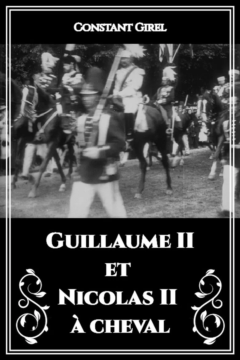 Guillaume II et Nicolas II à cheval poster background