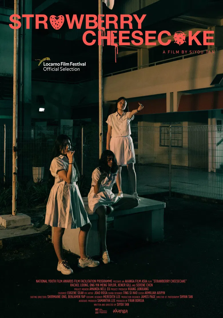 Strawberry Cheesecake poster background