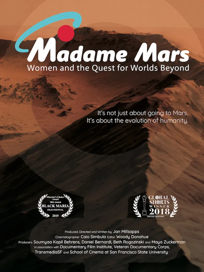 Madame Mars: Women and the Quest for Worlds Beyond poster background