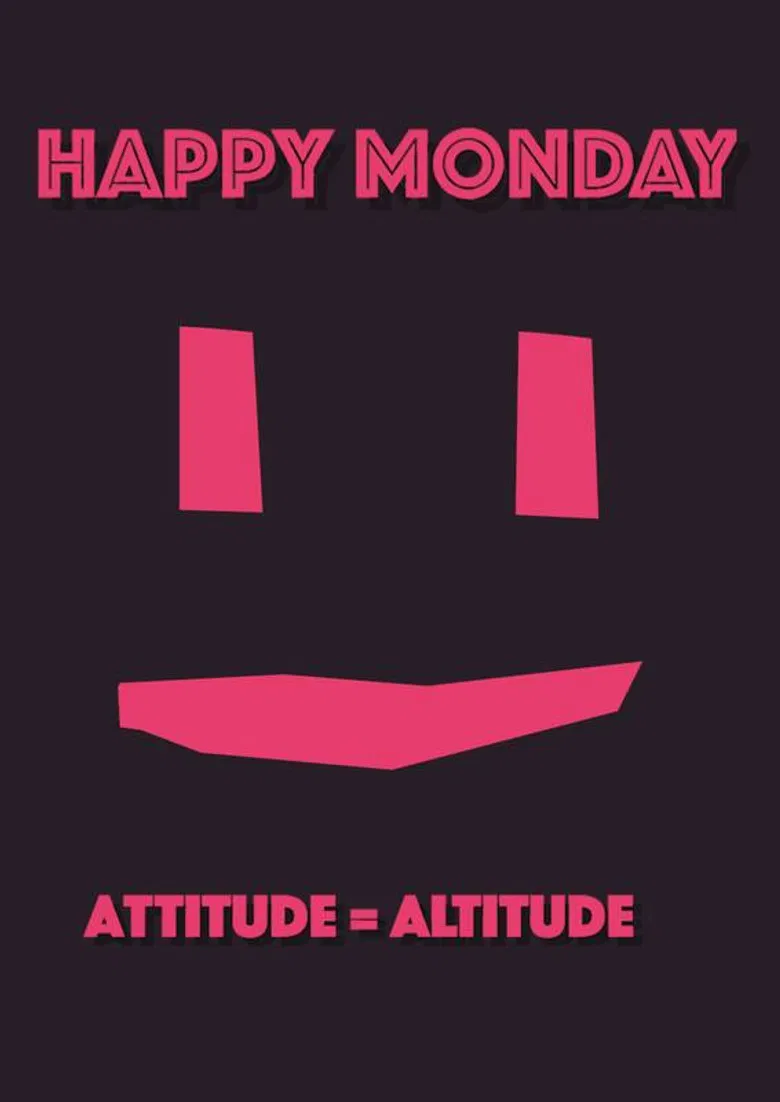 Happy Monday poster background