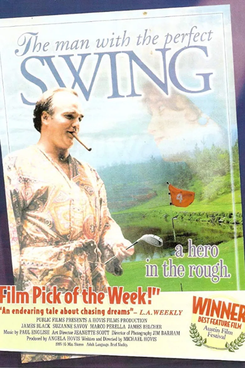 The Man with the Perfect Swing poster background