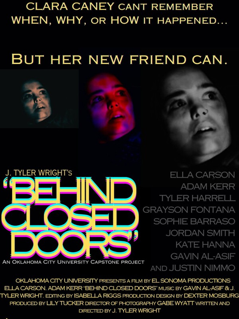 Behind Closed Doors poster background