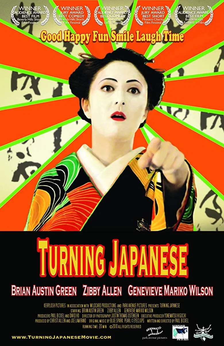 Turning Japanese poster background