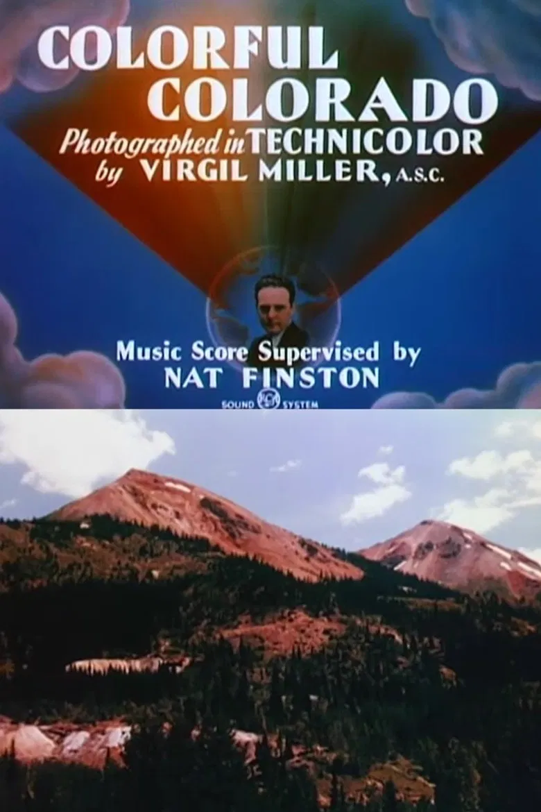 Colorful Colorado poster background