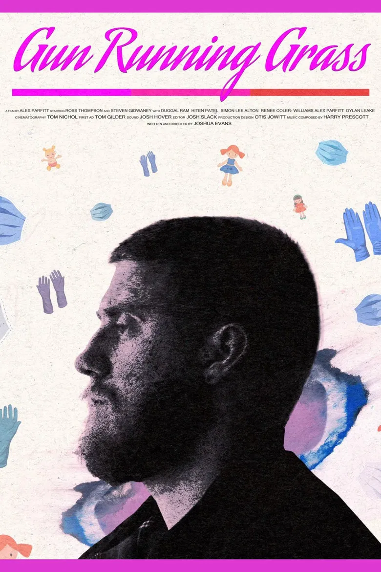 Gun Running Grass poster background