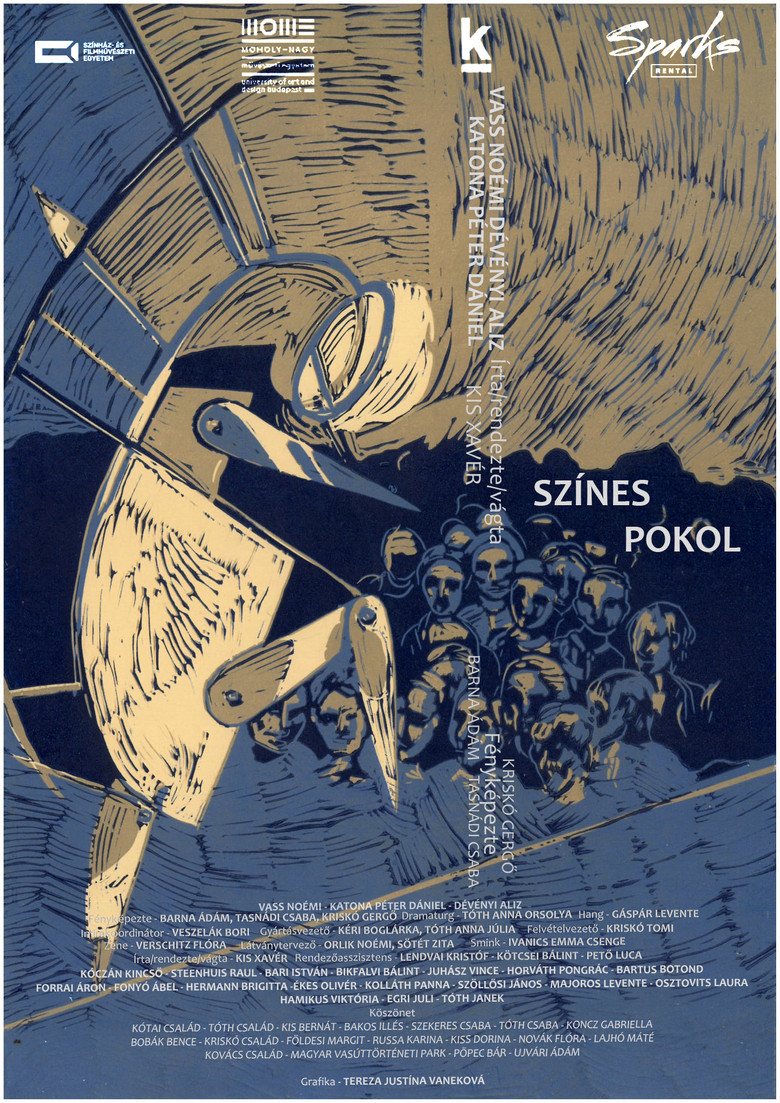 Színes pokol poster background