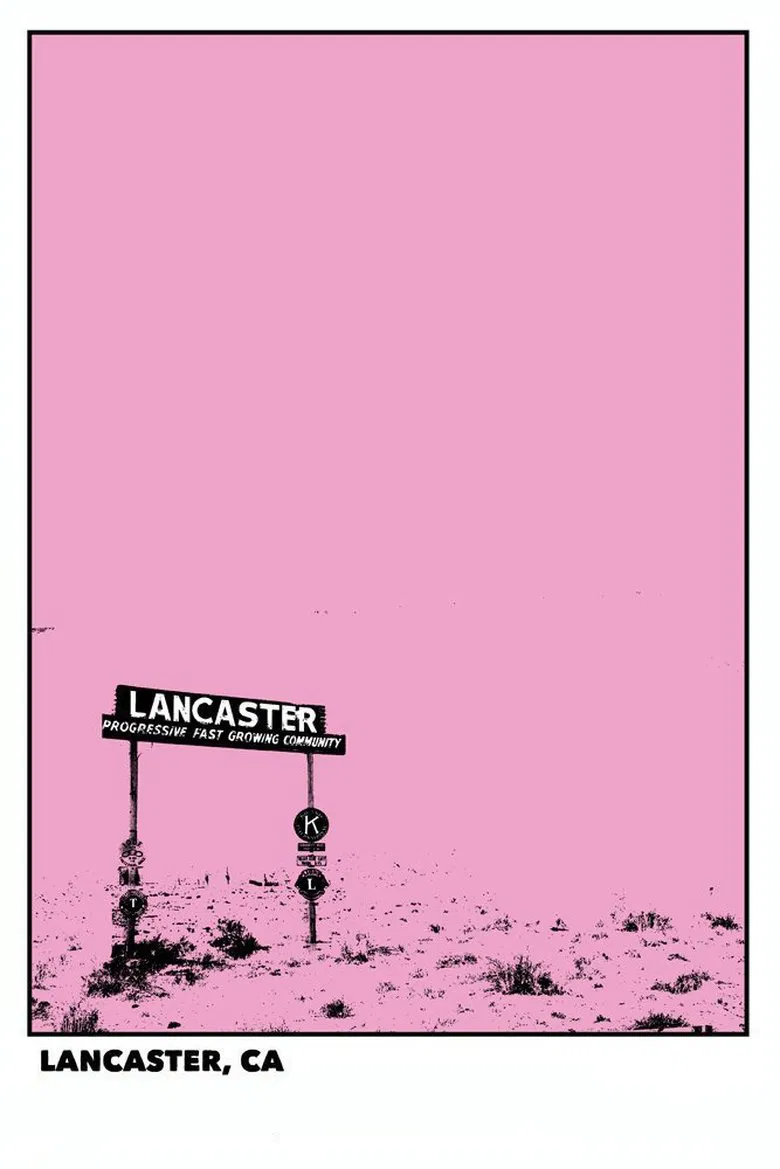 Lancaster, CA poster background