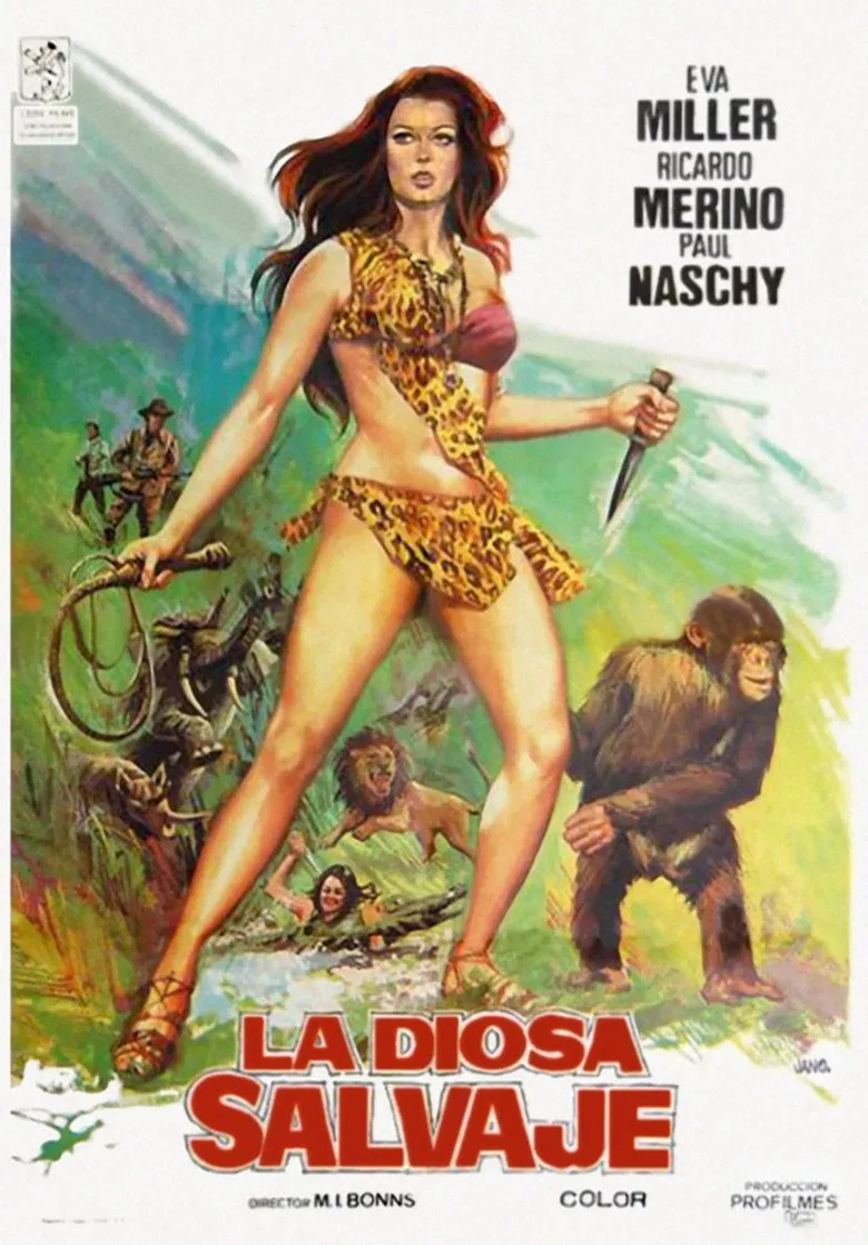 Kilma, Queen of the Jungle poster background