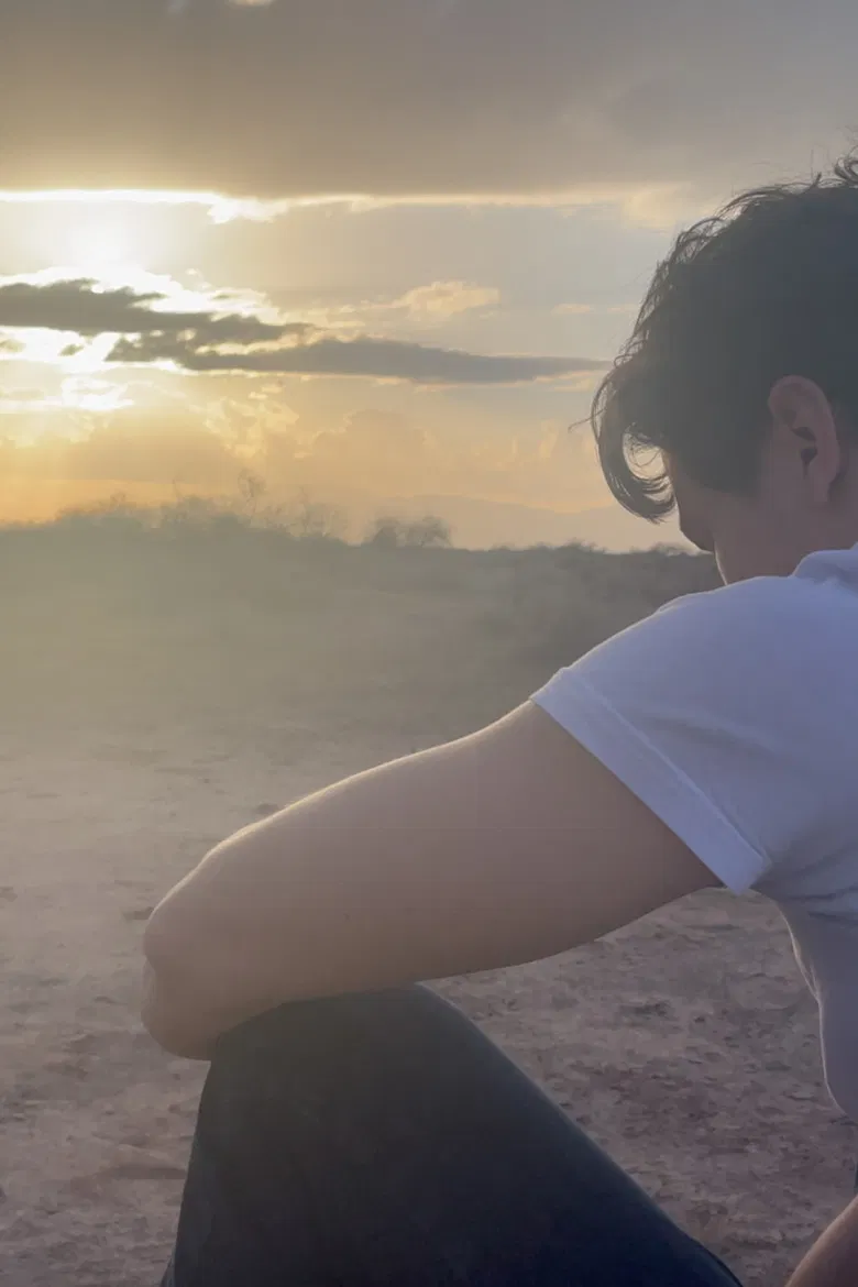 Shock and Meditation poster background