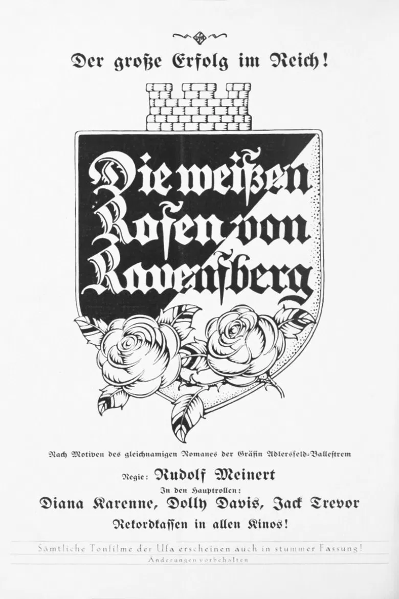 Die weißen Rosen von Ravensberg poster background