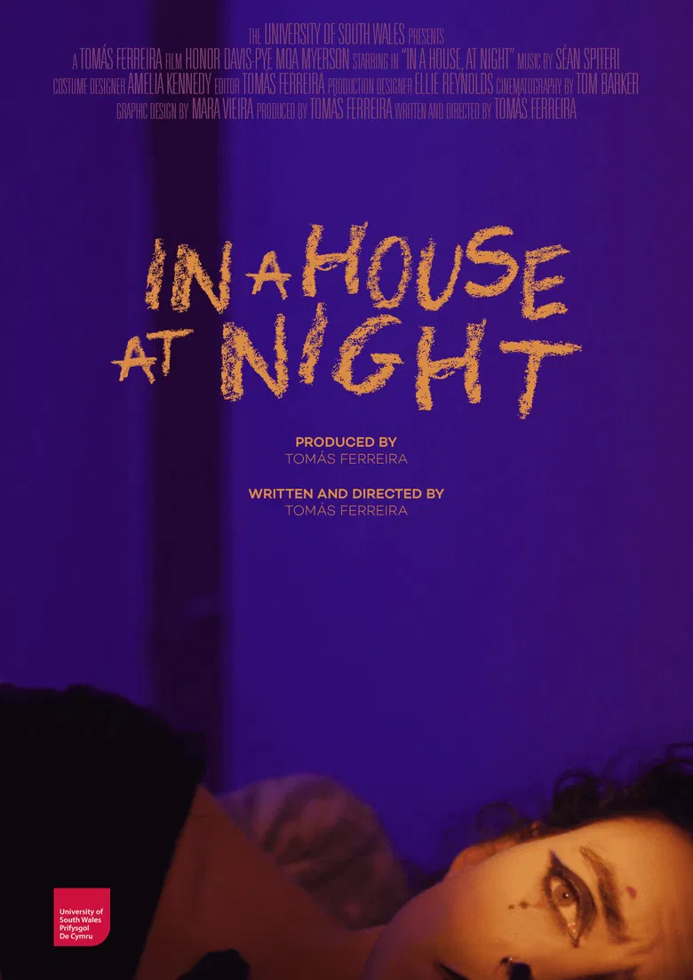 In a House, At Night poster background