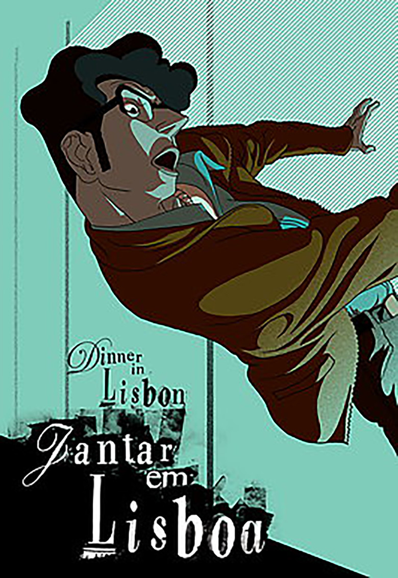 Dinner in Lisbon poster background