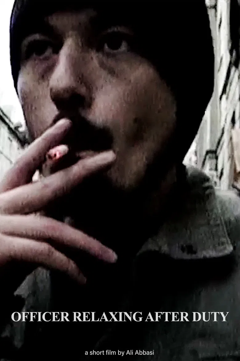 Officer Relaxing After Duty poster background