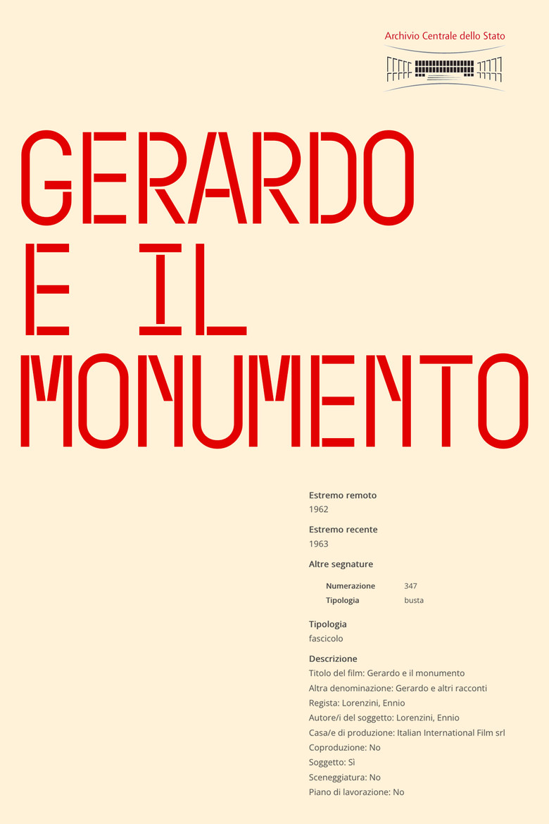 Gerardo E Il Monumento poster background