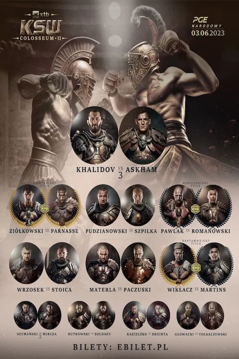 KSW 83: Colosseum 2 poster background