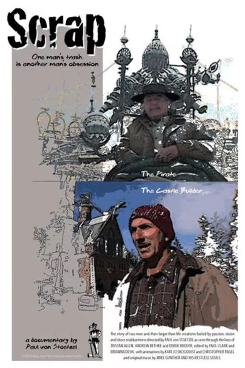 Scrap poster background