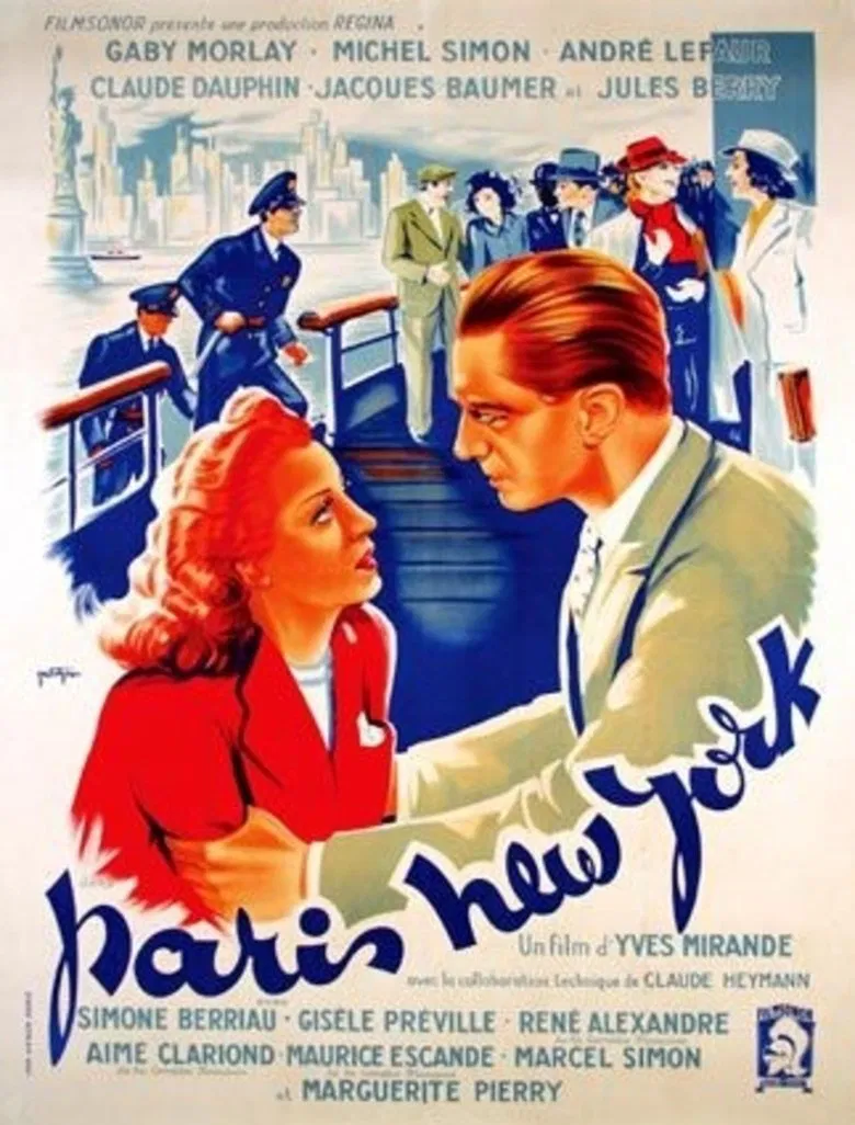 Paris - New-York poster background