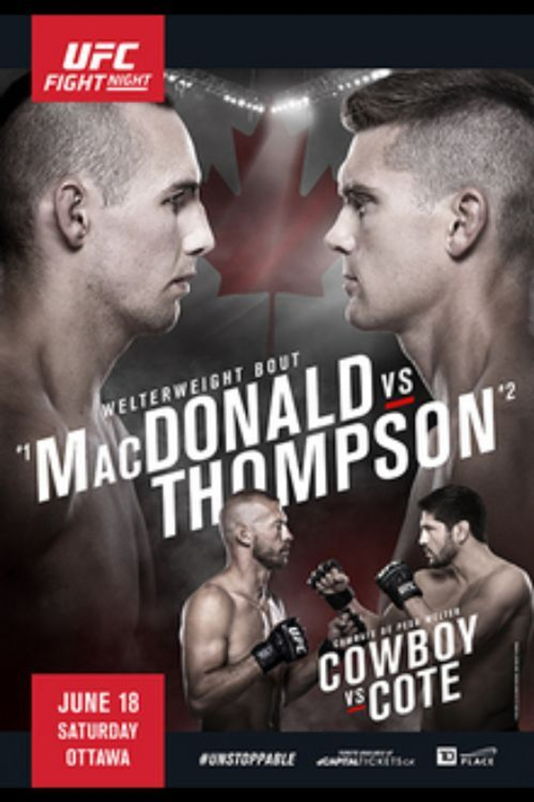 UFC Fight Night 89: MacDonald vs. Thompson poster background
