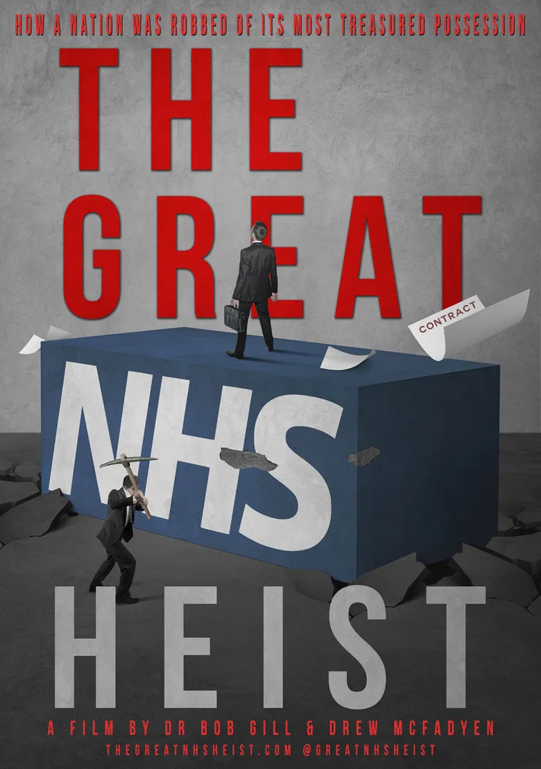 The Great NHS Heist poster background
