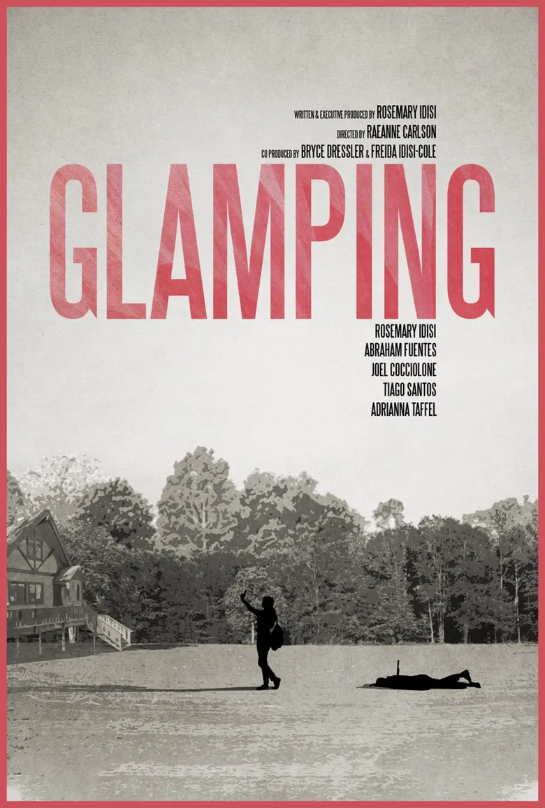Glamping poster background