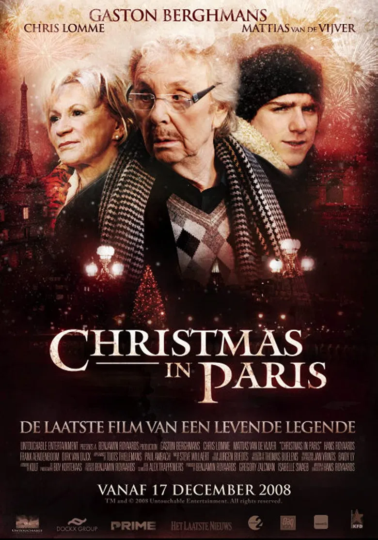 Christmas in Paris poster background